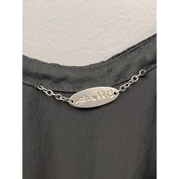 Ali & Kris Jumpsuit Womens Small Black Solid Polyester Sleeveless Jogger Pockets - Picture 4 of 9